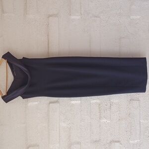 Tahari Midnight Blue Sleeveless Long Dress